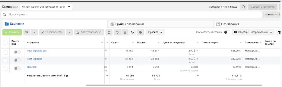 Материал 1 рекламной кампании: Crypto Profit